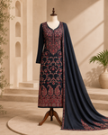 Unstitched Pashmina 3-Piece Suit